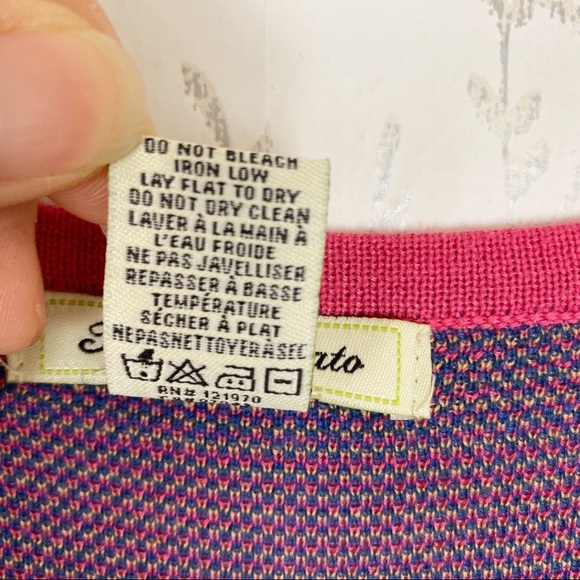 FLYING TOMATO Colorful Knit Mini Sweater Dress Med - Picture 9 of 11